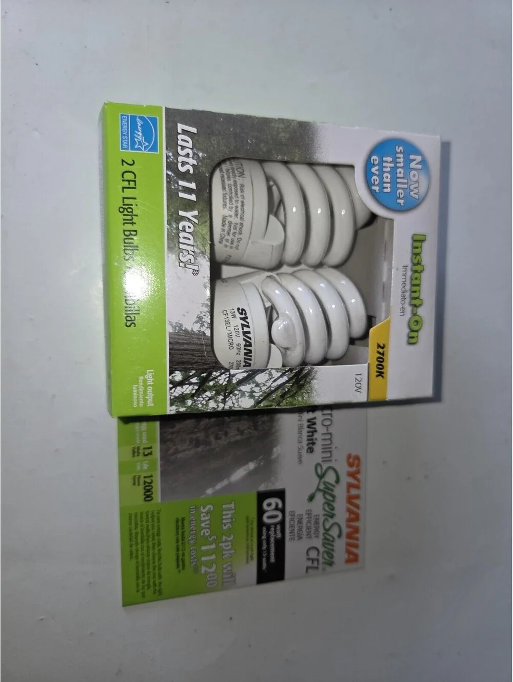 Sylvania Micro-Mini Super Saver ~Soft White~Bulbs 2pk.  11 Year Life-SF2